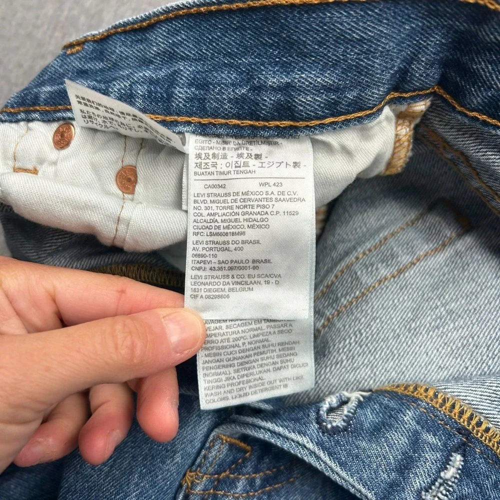 Levi's 501XX Button Fly Jeans Mens 36x30 Straight Leg Blue Denim Pants